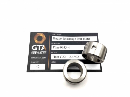 Bague de serrage alloy C22 2.4602 -GTA
