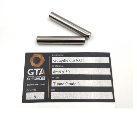 Goupille din 6325 Titane -GTA