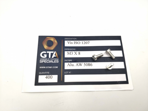 ISO 1207 - Aluminium 5086 -GTA