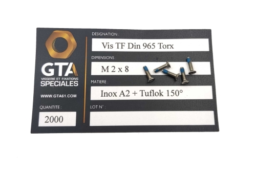 Vis Din 965 Torx + Tuflok -GTA